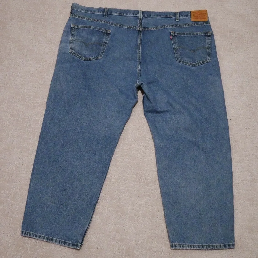 Levis 550 Relaxed Fit Mens‎ Jeans 52x30 Blue Denim Medium Wash WaterLess 52 x 30